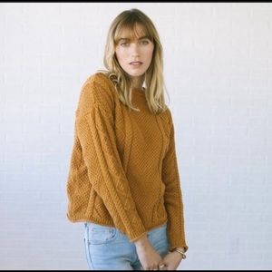 Yellow gold Tradlands Fisher sweater 100% cotton